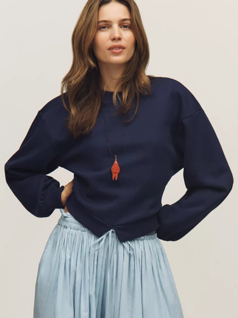 NWT Anthropologie Maeve Private Jetty Pullover Sweatshirt Nautical Coastal Sz XS - Picture 5 of 8